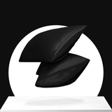 Sleeptime Kussensloop Glans Satijn 2 Stuks - Zwart - 60 x 70 cm - Dromen & Wonen