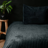 Sleeptime Rib Teddy Antraciet Dekbedovertrek - Dromen & Wonen