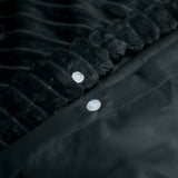 Sleeptime Rib Teddy Antraciet Dekbedovertrek - Dromen & Wonen