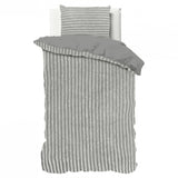 Sleeptime Rib Teddy Grijs Dekbedovertrek - Dromen & Wonen