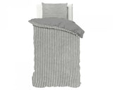 Sleeptime Rib Teddy Grijs Dekbedovertrek - Dromen & Wonen