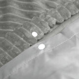 Sleeptime Rib Teddy Grijs Dekbedovertrek - Dromen & Wonen