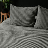 Sleeptime Rib Teddy Grijs Dekbedovertrek - Dromen & Wonen