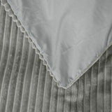 Sleeptime Rib Teddy Grijs Dekbedovertrek - Dromen & Wonen