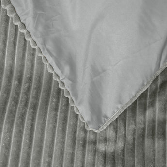 Sleeptime Rib Teddy Grijs Dekbedovertrek - Dromen & Wonen