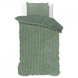 Sleeptime Rib Teddy Groen Dekbedovertrek - Dromen & Wonen