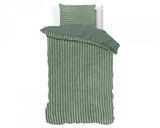 Sleeptime Rib Teddy Groen Dekbedovertrek - Dromen & Wonen