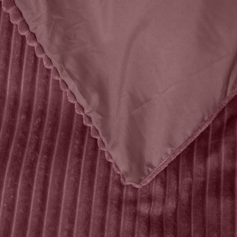 Sleeptime Rib Teddy Oud Roze Dekbedovertrek - Dromen & Wonen