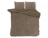 Sleeptime Rib Teddy Taupe Dekbedovertrek - Dromen & Wonen