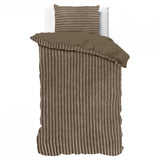Sleeptime Rib Teddy Taupe Dekbedovertrek - Dromen & Wonen