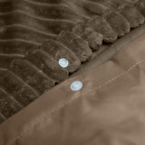 Sleeptime Rib Teddy Taupe Dekbedovertrek - Dromen & Wonen