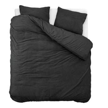 Sleeptime Teddy Dekbedovertrek Antraciet - Dromen & Wonen
