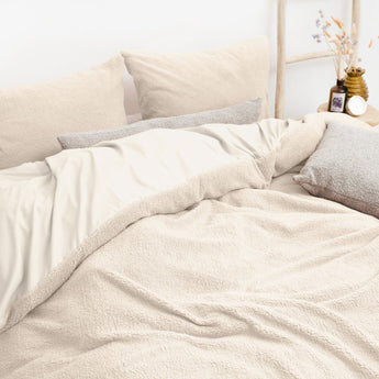 Sleeptime Teddy Dekbedovertrek Creme - Dromen & Wonen