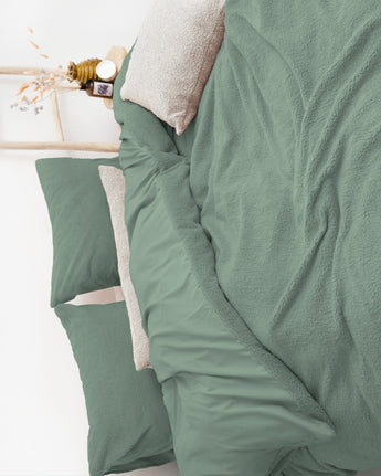 Sleeptime Teddy Dekbedovertrek Donker Groen - Dromen & Wonen