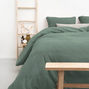 Sleeptime Teddy Dekbedovertrek Donker Groen - Dromen & Wonen