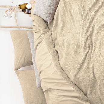 Sleeptime Teddy Dekbedovertrek Taupe - Dromen & Wonen