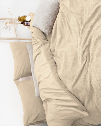 Sleeptime Teddy Dekbedovertrek Taupe - Dromen & Wonen