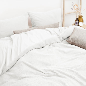 Sleeptime Teddy Dekbedovertrek Wit - Dromen & Wonen