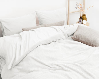 Sleeptime Teddy Dekbedovertrek Wit - Dromen & Wonen