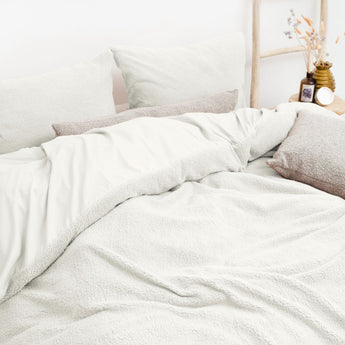 Sleeptime Teddy Dekbedovertrek Wit - Dromen & Wonen