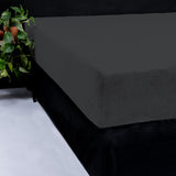 Sleeptime Teddy hoeslaken Antraciet - Dromen & Wonen