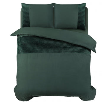 Sleeptime Velvet Band Groen Dekbedovertrek - Dromen & Wonen
