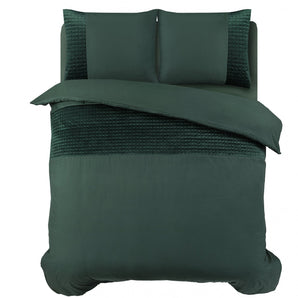 Sleeptime Velvet Band Groen Dekbedovertrek - Dromen & Wonen