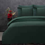 Sleeptime Velvet Band Groen Dekbedovertrek - Dromen & Wonen