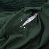 Sleeptime Velvet Band Groen Dekbedovertrek - Dromen & Wonen