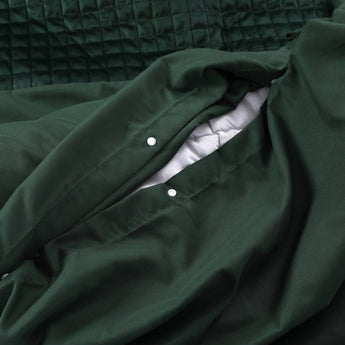 Sleeptime Velvet Band Groen Dekbedovertrek - Dromen & Wonen