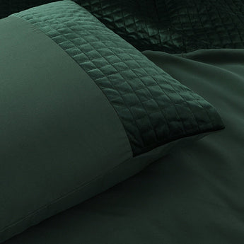 Sleeptime Velvet Band Groen Dekbedovertrek - Dromen & Wonen