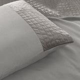 Sleeptime Velvet Band Sand/Grijs Dekbedovertrek - Dromen & Wonen