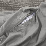 Sleeptime Velvet Band Sand/Grijs Dekbedovertrek - Dromen & Wonen