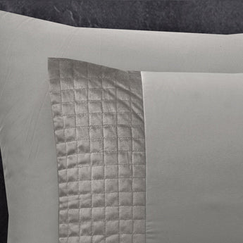 Sleeptime Velvet Band Sand/Grijs Dekbedovertrek - Dromen & Wonen