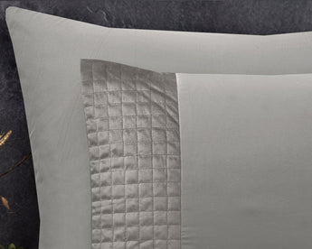 Sleeptime Velvet Band Sand/Grijs Dekbedovertrek - Dromen & Wonen