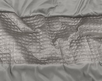 Sleeptime Velvet Band Sand/Grijs Dekbedovertrek - Dromen & Wonen