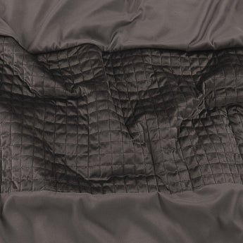 Sleeptime Velvet Band Taupe Dekbedovertrek - Dromen & Wonen