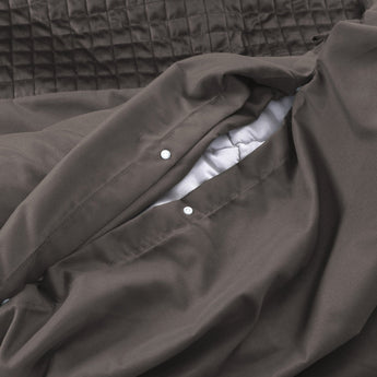 Sleeptime Velvet Band Taupe Dekbedovertrek - Dromen & Wonen