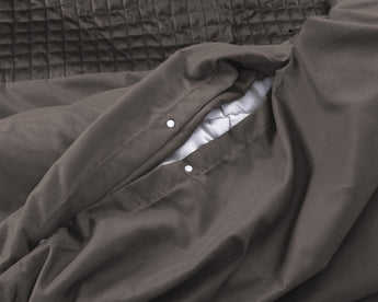 Sleeptime Velvet Band Taupe Dekbedovertrek - Dromen & Wonen