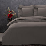 Sleeptime Velvet Band Taupe Dekbedovertrek - Dromen & Wonen