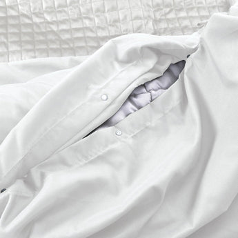 Sleeptime Velvet Band Wit Dekbedovertrek - Dromen & Wonen