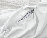 Sleeptime Velvet Band Wit Dekbedovertrek - Dromen & Wonen