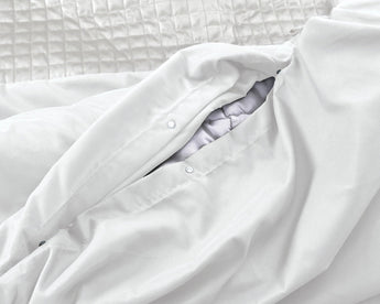 Sleeptime Velvet Band Wit Dekbedovertrek - Dromen & Wonen