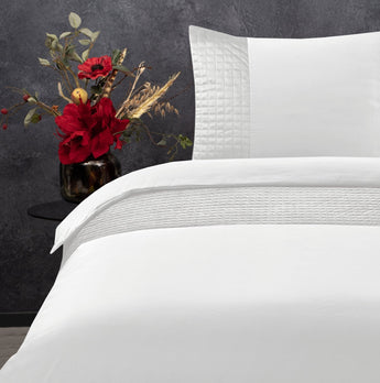 Sleeptime Velvet Band Wit Dekbedovertrek - Dromen & Wonen