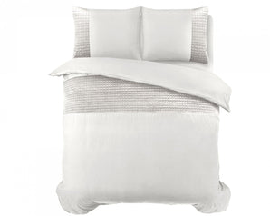 Sleeptime Velvet Band Wit Dekbedovertrek - Dromen & Wonen