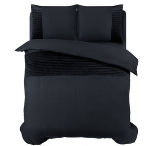 Sleeptime Velvet Band Zwart Dekbedovertrek - Dromen & Wonen