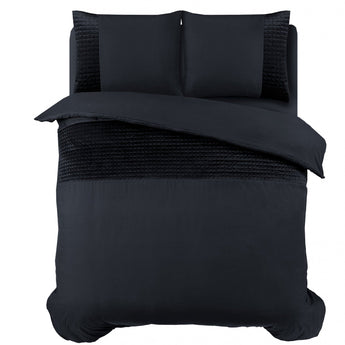 Sleeptime Velvet Band Zwart Dekbedovertrek - Dromen & Wonen