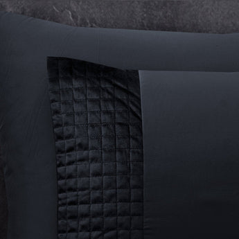 Sleeptime Velvet Band Zwart Dekbedovertrek - Dromen & Wonen