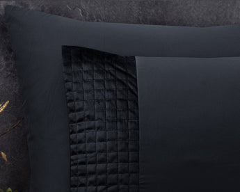 Sleeptime Velvet Band Zwart Dekbedovertrek - Dromen & Wonen