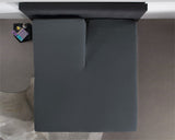 Splittopper Jersey Hoeslaken Antraciet - Dromen & Wonen